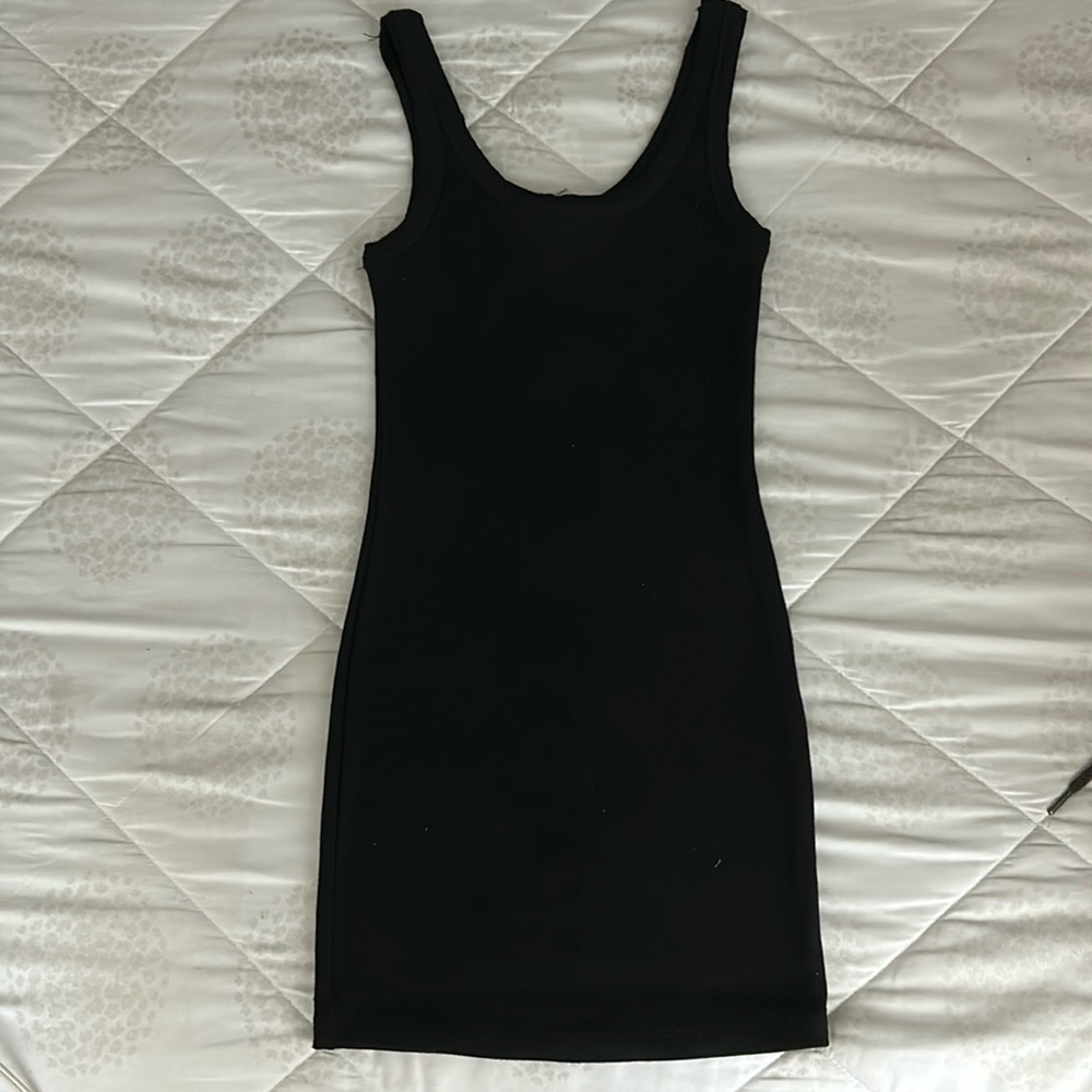 Black mini dress